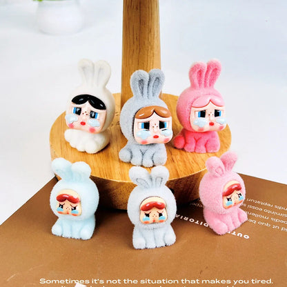 Flocking Crying Baby Blind Box — 3D Cute Little Police Officer Doll, Trendy Mystery Toy Gift