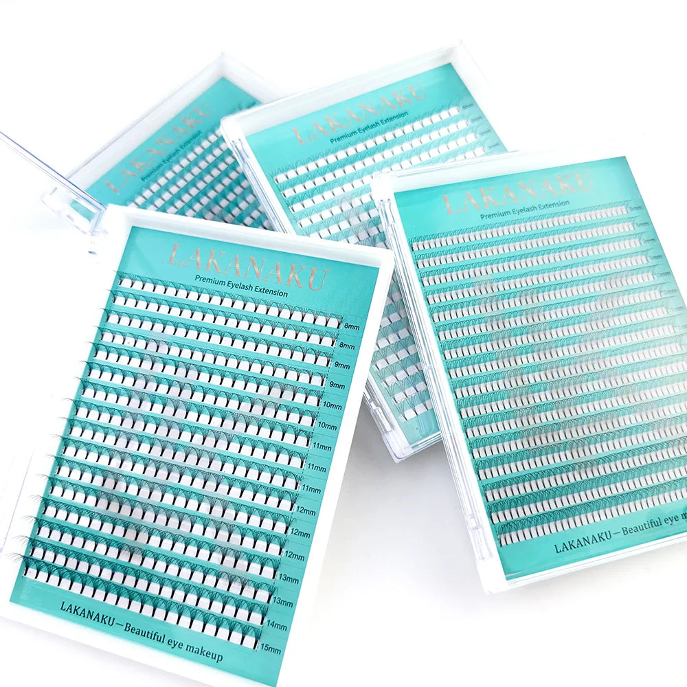 LAKANAKU 320 Fans Premade Volume Lashes – Fluffy Imported Material Eyelash Extensions, All Sizes
