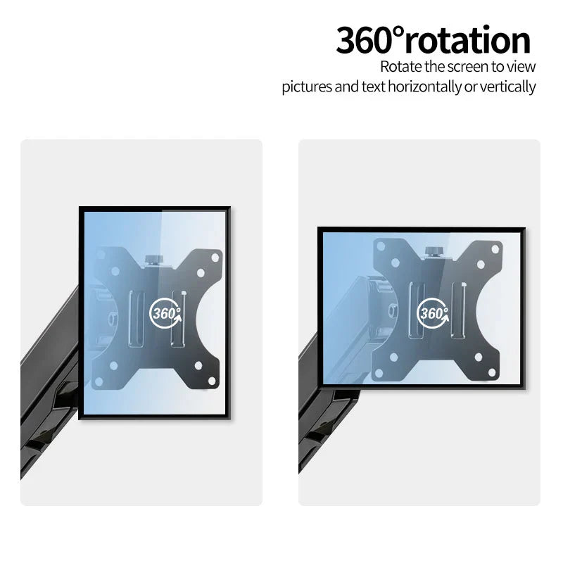 Universal Single Monitor Desk Mount – Adjustable Bracket for Screens Up to 32" and 19.8 lbs