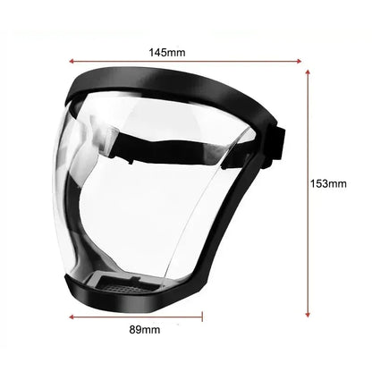 Full Face Protector Shield: Transparent Facial Protective Screen - Work Protection Mask for Kitchen Accessories & Gadgets