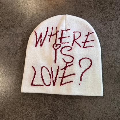 Y2K Letter Knitted Beanie Cap – Unisex Winter Autumn Warm Ski Skullcap, Hip Hop Streetwear Ear Cover Hat for Men & Women