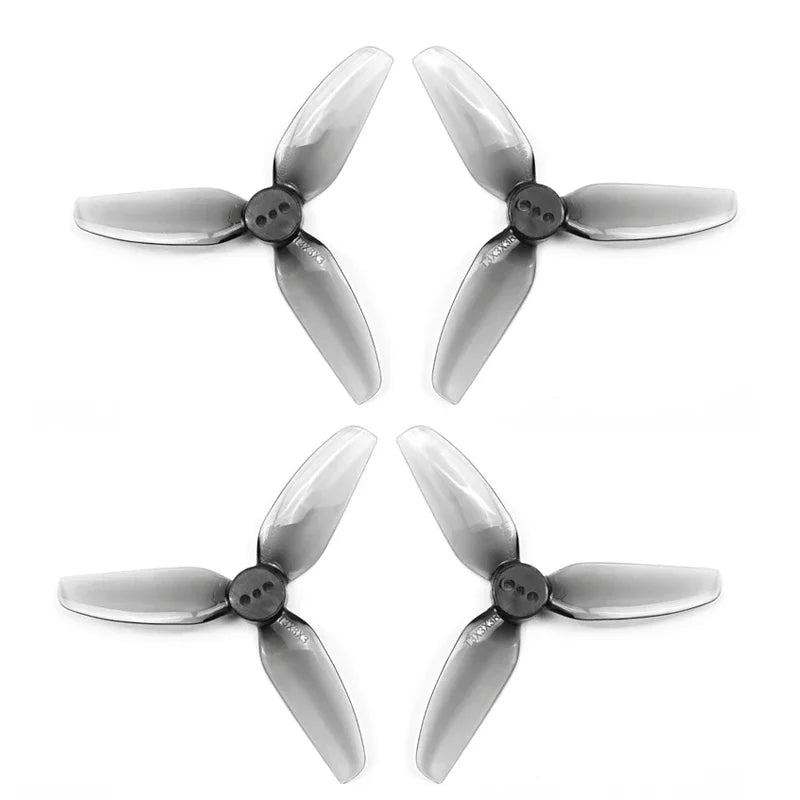 2 Pairs HQProp T3X3X3 3030 3-Blade Propellers – CW & CCW for RC FPV Freestyle 3" Toothpick & Cinewhoop Ducted Drones