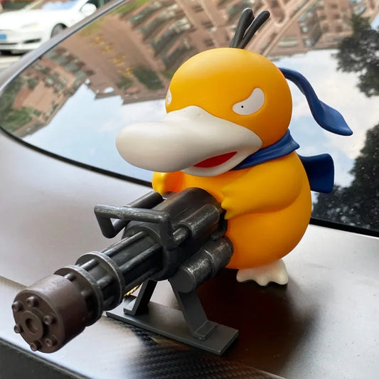 Pokemon Psyduck Action Figure — 9/15cm Gatling Gun Model for Desktop Decor & Gifts