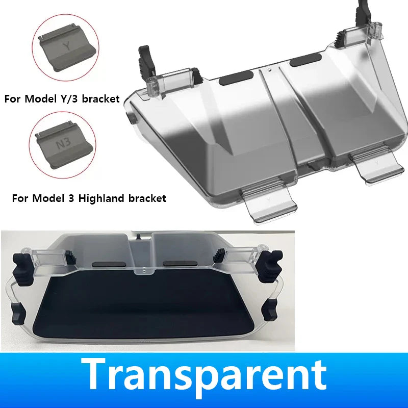 Herval Under-Screen Storage Tray for Tesla Model Y/3 2021-2025 Highland – Hidden Anti-Slip Storage Box