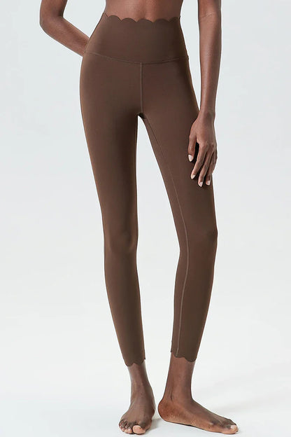 Women’s High Waist Sports Leggings – Solid Color Soft Yoga Pants & Breathable Gym Tights