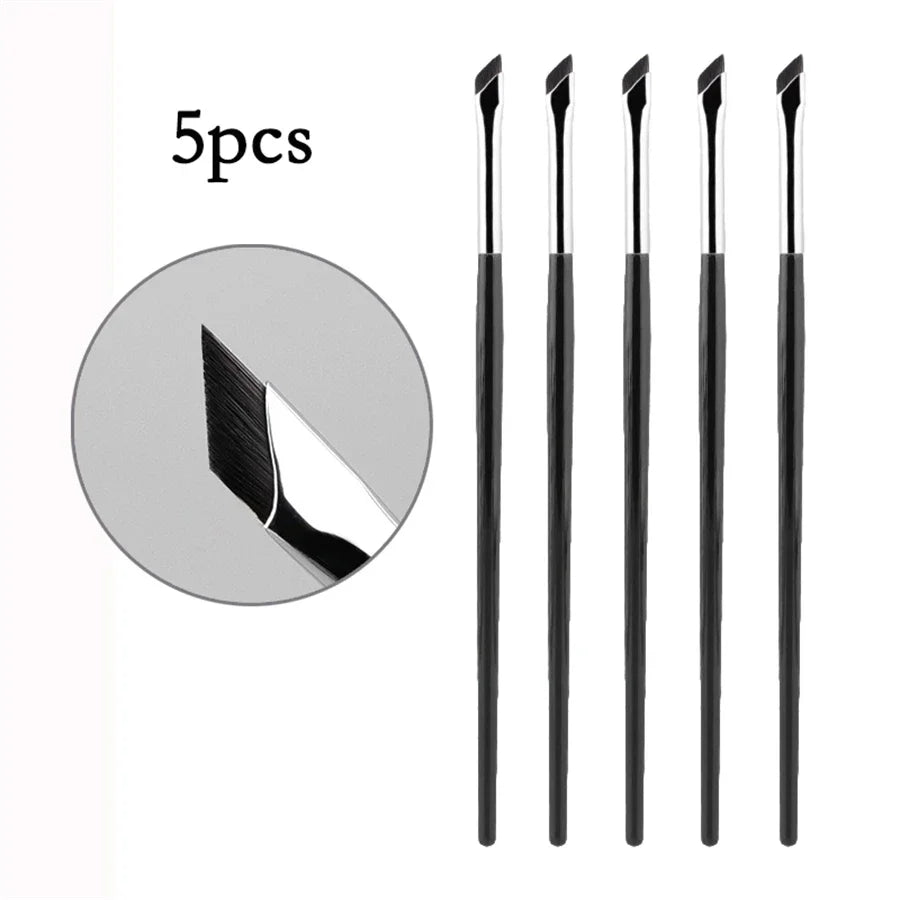 Upgrade Blade Eyeliner Brush | Ultra-Thin Fine Angle Flat Brush for Eyebrows & Under-Eye Makeup | Precise Detail White Brush