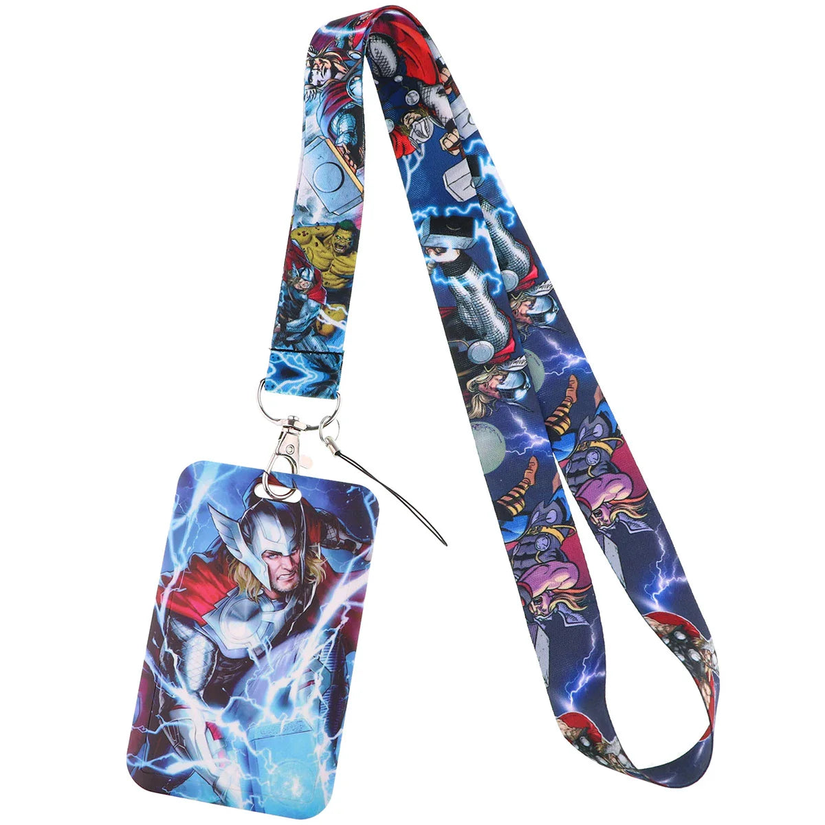 Cartoon Credential Holder Keychain – Cool Lanyard for Key, ID Card, Gym Badge & Cosplay Gift