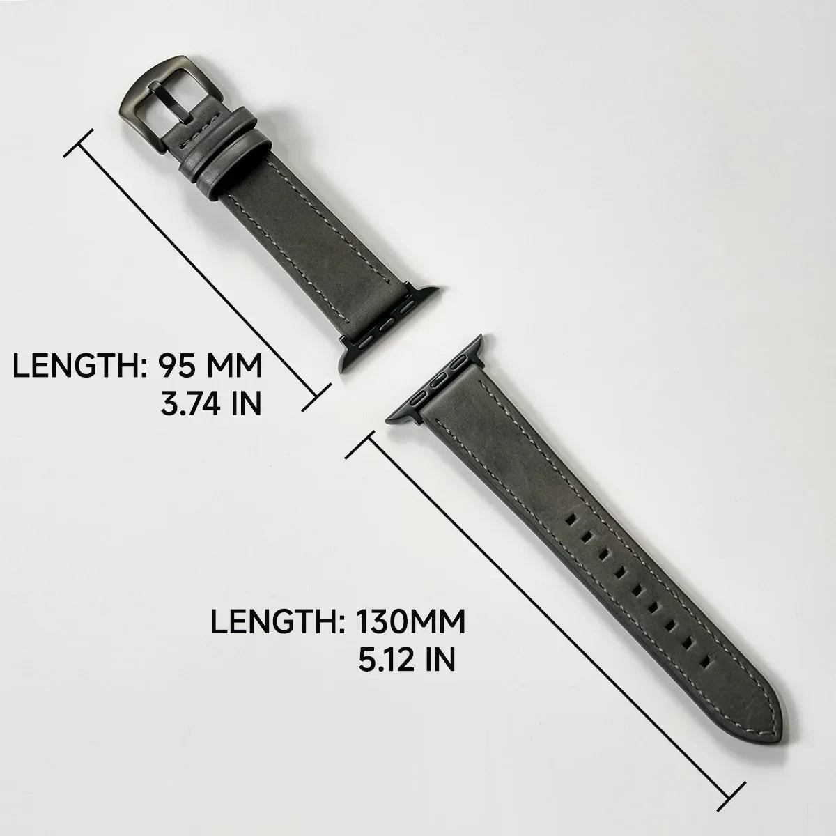 Leather Strap for Apple Watch – High-Quality Replacement Band for All Series 38-49mm
