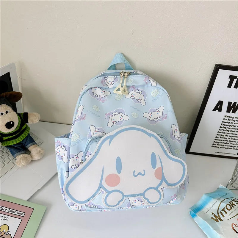Anime Cartoon Kuromi, Melody & Cinnamoroll Backpack – Kawaii Canvas Schoolbag for Boys & Girls, Hello Kitty Fashion Kids Backpack
