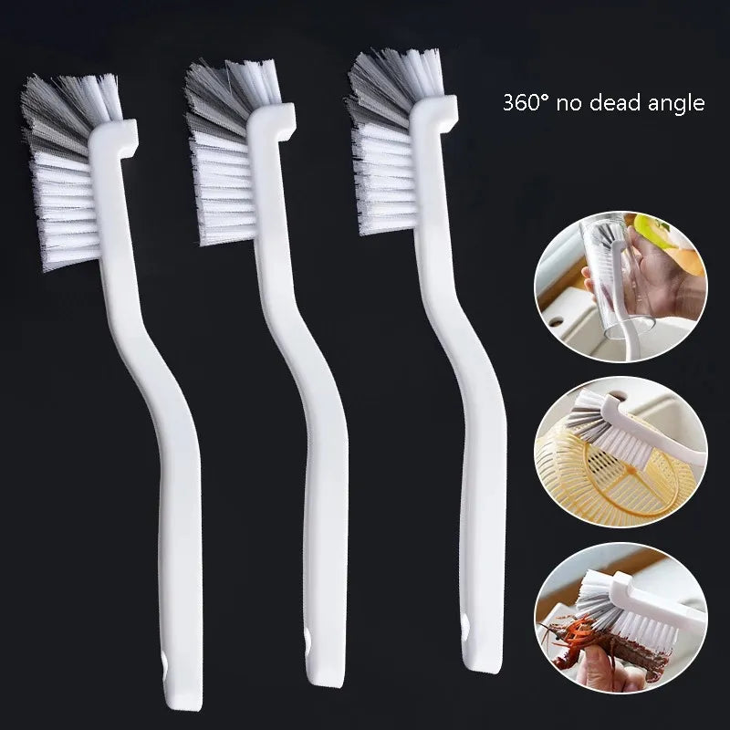360° Clean Long Handle Brush for Fish Tanks, Milk Bottles, Glass Tubes, and More - Versatile Home Kitchen Cleaning Tool