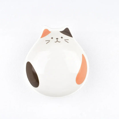 Cartoon Cat Face Ceramic Bowl — Cat-Shaped Salad, Dessert, and Rice Bowl for Kids, Home Kitchen Tableware