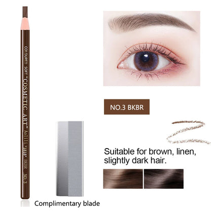 Tear-Off Pull Line Eyebrow Pencil – No Sharpening, Natural Color, Sweat & Smudge Proof Eyebrow Pencil