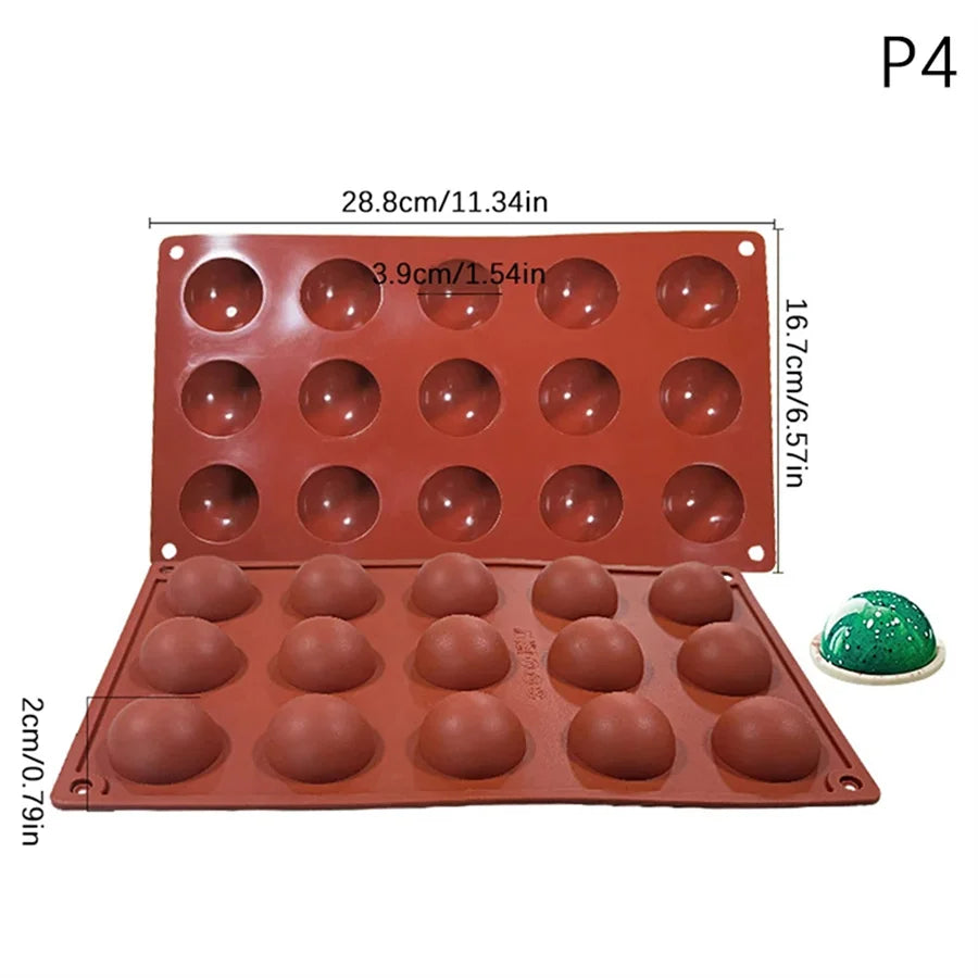 3D Fruit Shape Silicone Cake Mold — French Dessert Baking Tools for Brownies, Mousse & Pastry Decoration