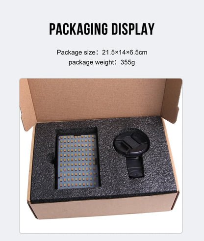 120 LED Tattoo Fill Light with 52mm CPL — Circular Polarizing Filter for Cellphone Lens, Compatible with Any Phone