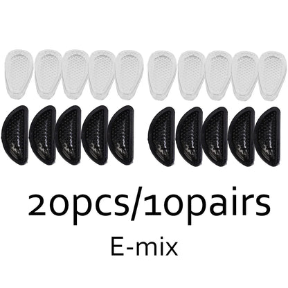 Anti-Slip Silicone Nose Pads for Glasses – Transparent Soft Self-Adhesive Eyewear Cushions