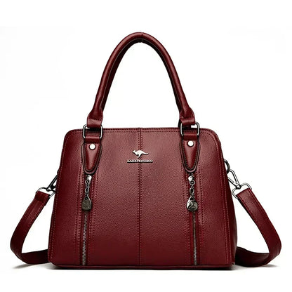 Luxury Women’s Leather Casual Tote Bag – High Quality Large Shoulder & Crossbody Handbag
