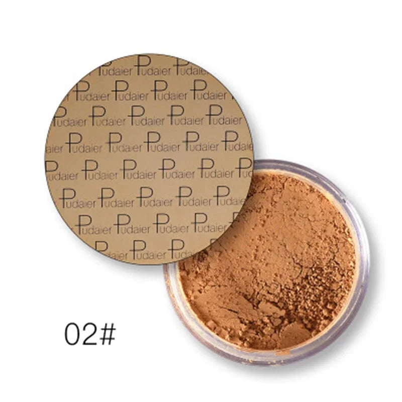 Matte Loose Setting Powder – Oil-Control Mineral Face Concealer, Long-Lasting Bronzer & Contour for Dark Skin