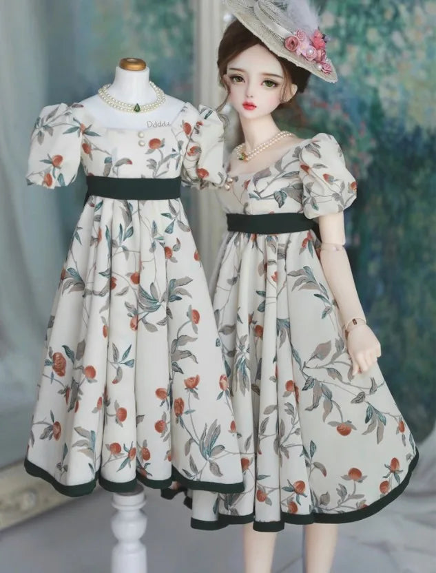 BJD Doll Girl Retro Palace Style Dress & Skirt – 1/6 1/4 1/3 Size Outfit Promotion
