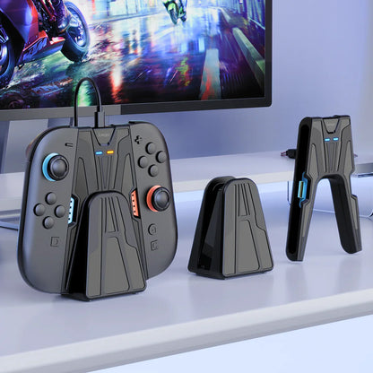 PG-SW2129A Magnetic Charging Dock for Switch 2 Joypad – Auto-Adsorption Charging Base with LED Indicator & Storage Stand