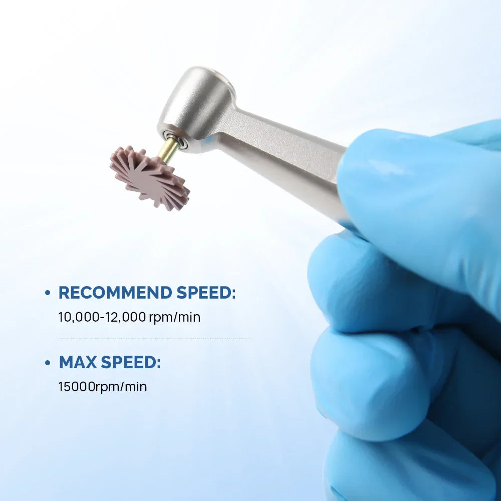 AZDENT Dental Composite Resin Polishing Disc Kit – Silicone & Diamond Wheel Burs, 2-Step Polishing