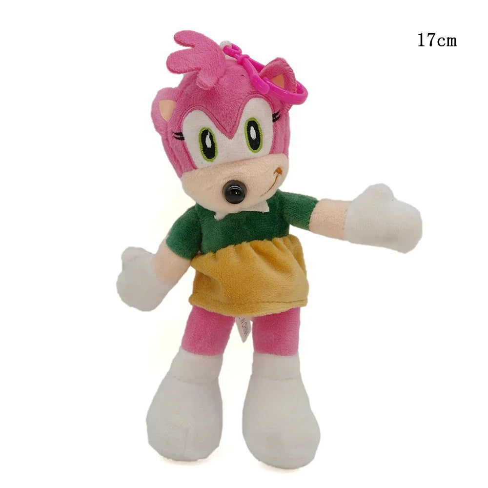 Super Sonic Hedgehog Plush Dolls — Shadow, Amy Rose, Knuckles, Tails Anime Stuffed Toy Gift for Kids
