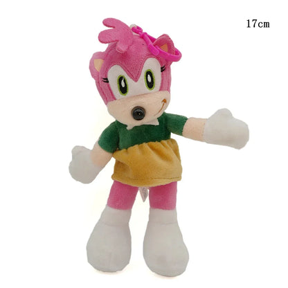Super Sonic Hedgehog Plush Dolls — Shadow, Amy Rose, Knuckles, Tails Anime Stuffed Toy Gift for Kids
