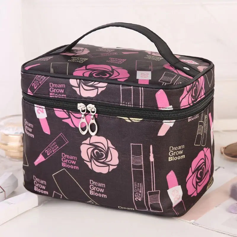 Portable Transparent Waterproof Travel Makeup Bag – Large Capacity Cosmetic Organizer for Women