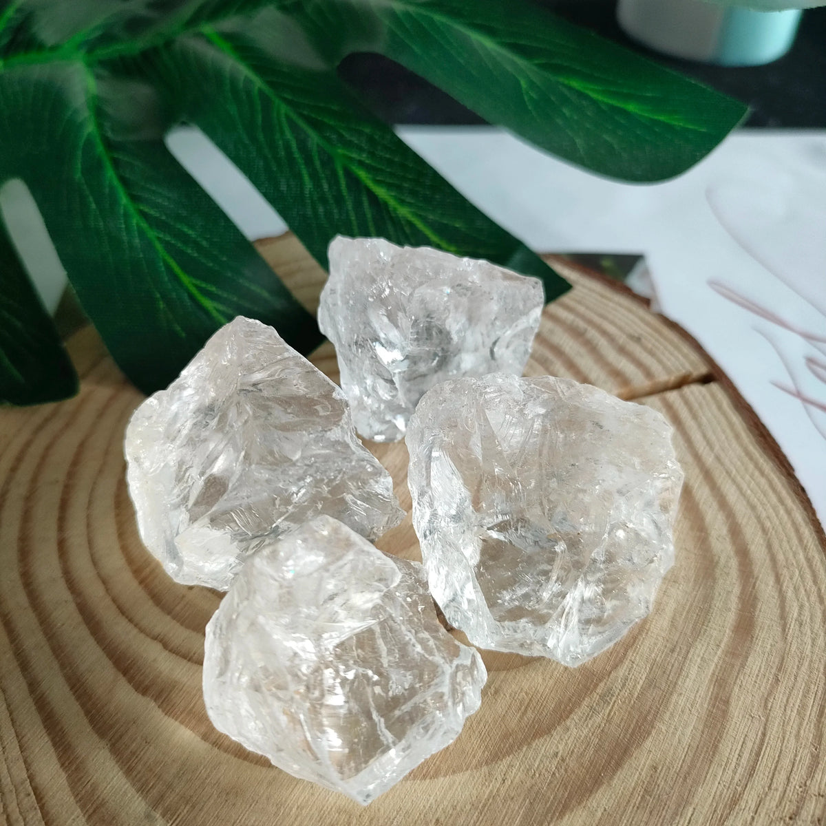 2.5–3.5cm Natural Clear Quartz Raw Crystal Stones – Healing Rough Quartz for Reiki, Meditation & Spiritual Energy Therapy