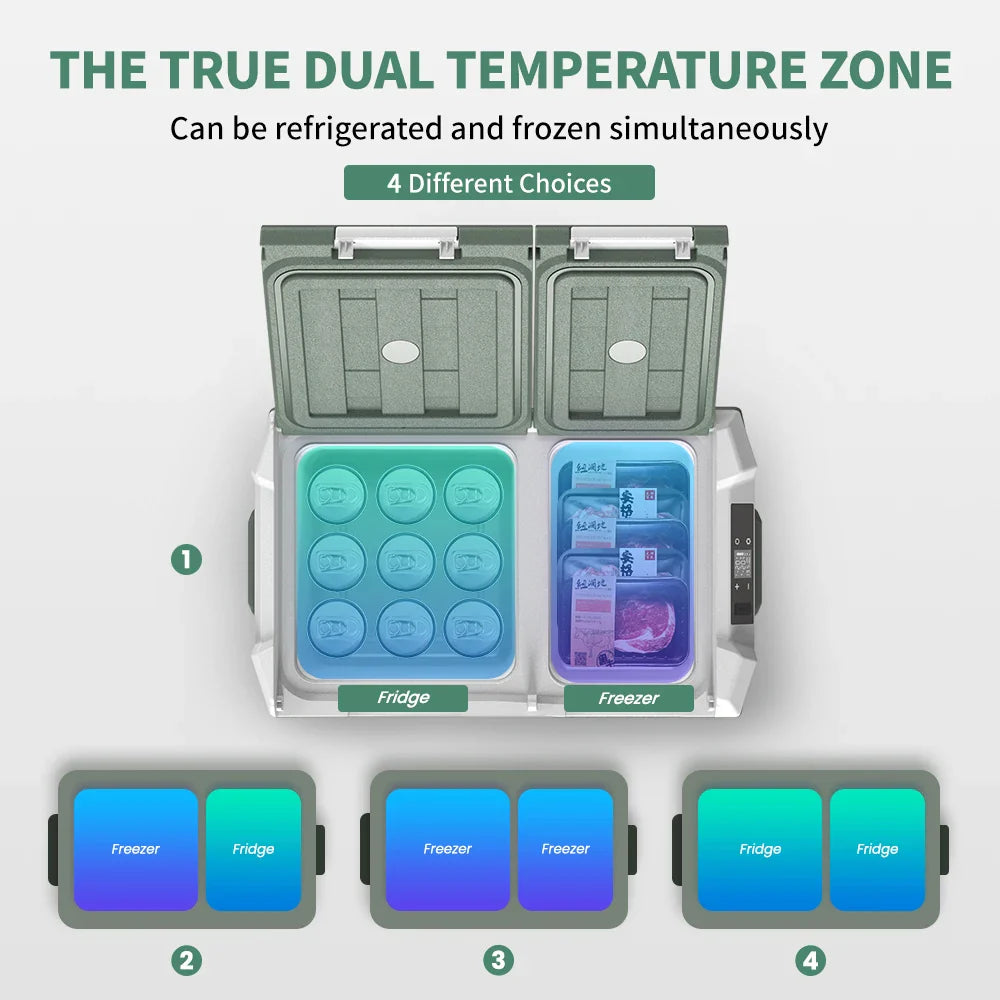 Alpicool NLS 20L/30L/40L Portable Car Refrigerator – 12V Mini Fridge Freezer with Compressor for Camping, Travel & Outdoor Use