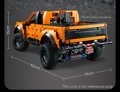 New 1379PCS Ford Raptors F150 Pickup Truck Building Blocks – Technical Sports Car Model Bricks for Kids Racing Vehicle Toy Gifts