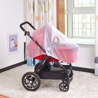 Baby Stroller Mosquito Net - Summer Insect Protection Mesh Cover for Infant Prams & Pushchairs