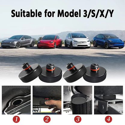 Tesla Rubber Lifting Jack Pad Adapter Tool for Models 3, Y, S, X (2017-2024) - Tire Repair Accessory