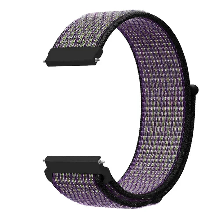 22mm Sport Nylon Loop Watch Band – Breathable Replacement Wristband for NORTH EDGE APACHE-46 Smartwatch, Durable Adjustable Strap