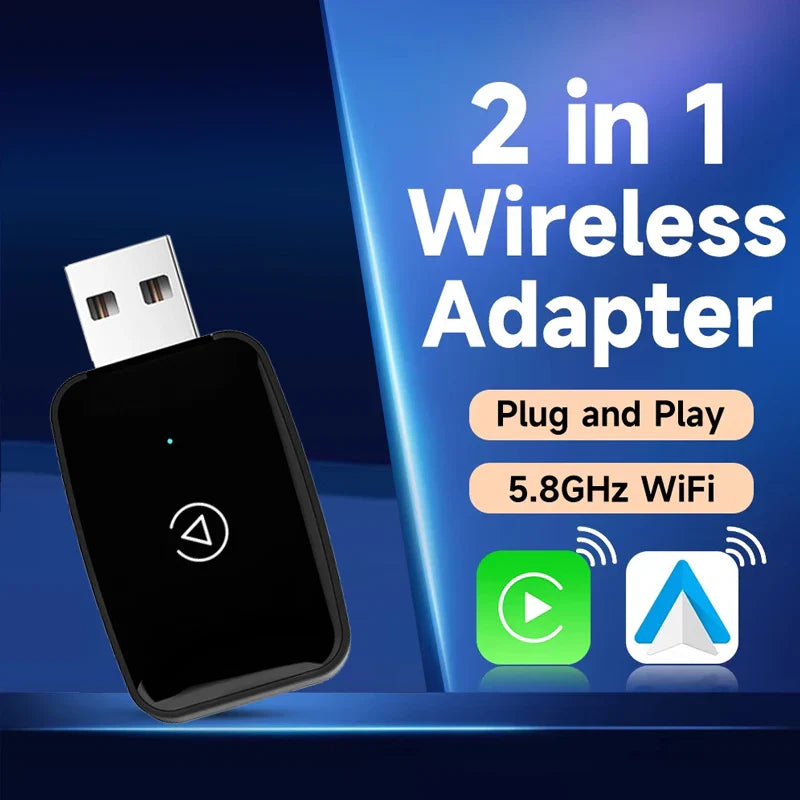Mini CarPlay Box for Audi, Mercedes, Volvo & Volkswagen – Wireless Android Auto, Bluetooth, Charging, and Siri Support for iOS 15
