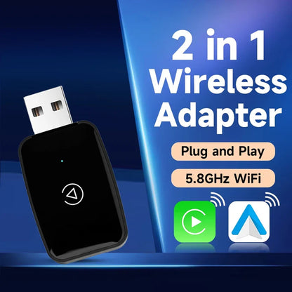 Mini CarPlay Box for Audi, Mercedes, Volvo, Volkswagen – Bluetooth Wireless Android Auto, Charging, Siri & iOS 15 Support