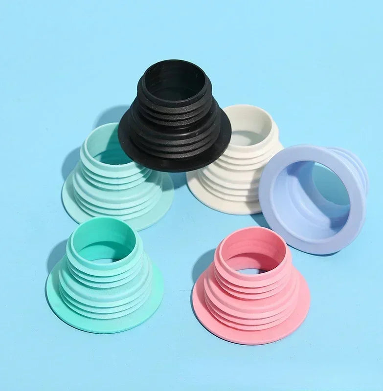 2PCS Bathroom & Kitchen Floor Drain Seal – Anti-Odor Pipe Washer & Sealing Plug