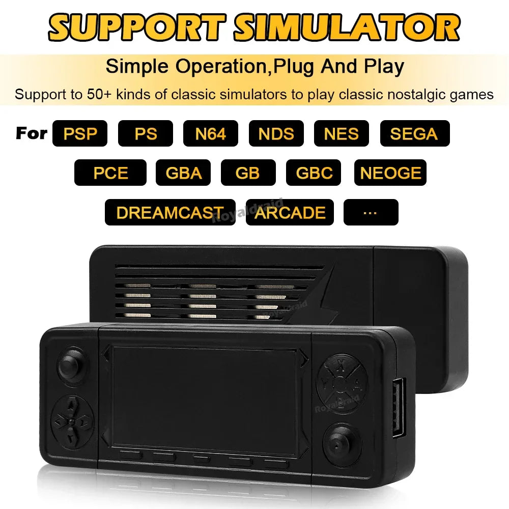NEW 128GB X9 PRO Retro Game Console — TV Video Game Stick with 45+ Emulators for PS1, PSP, NDS, N64 & 40,000+ Games, 2.4G Dual Controllers