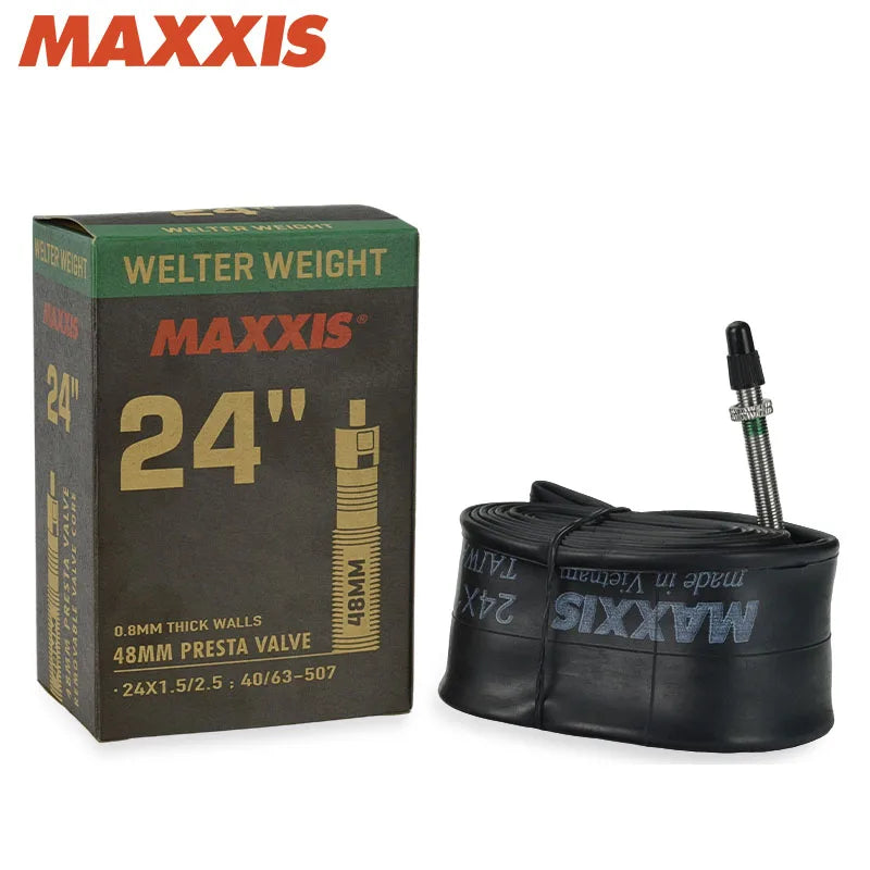 MAXXIS Bicycle Inner Tube - Presta & Schrader Valve for 20, 24, 26, 27.5, 29 Inch & 700C Bikes