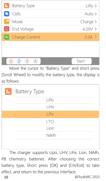 ToolkitRC Q6AC Charger — AC 400W/DC 1000W 4CH with USB A/Type-C, LiPo 1-6S, NiMH 1-16S, PB 1-10S, IPS Display