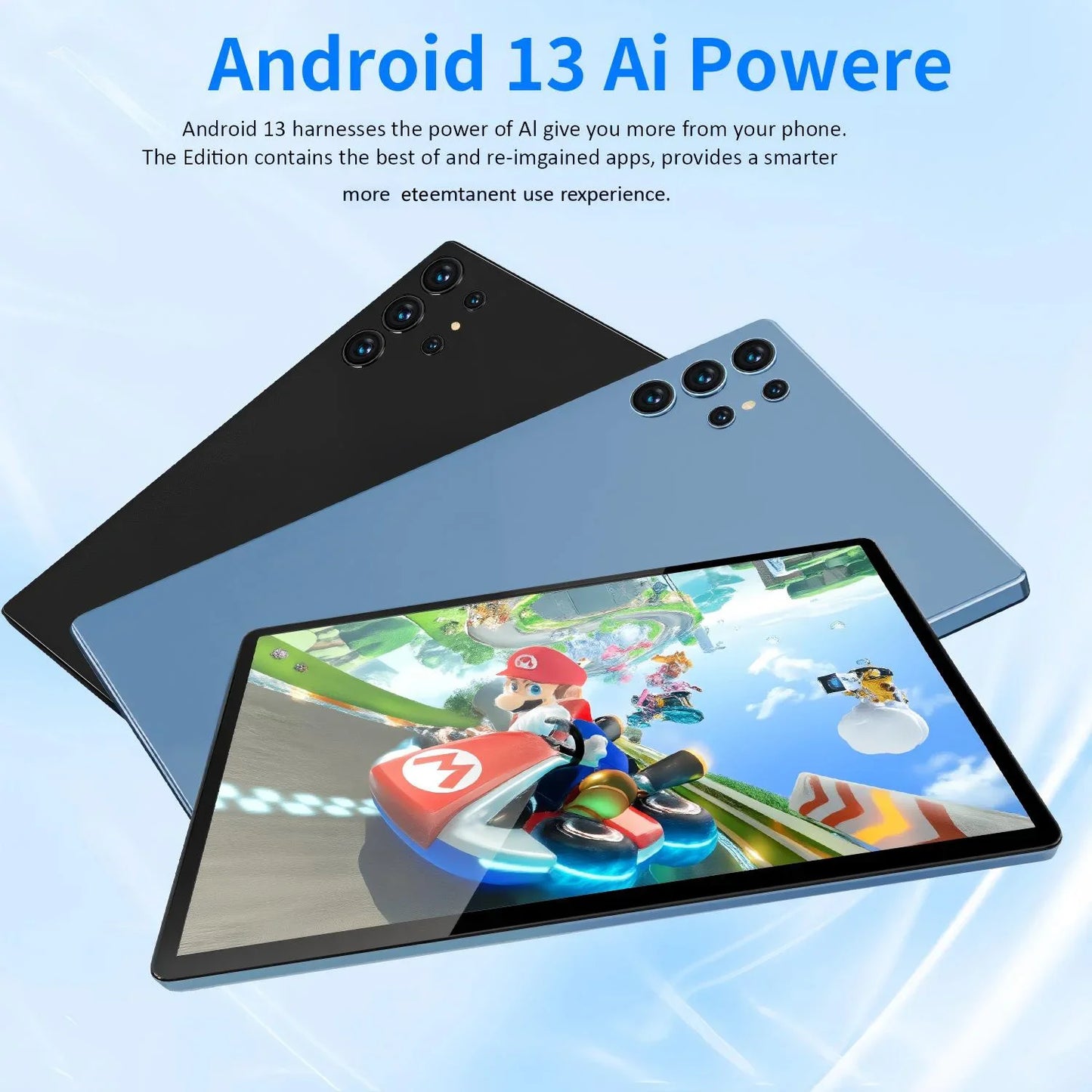 2025 10.1" Android Tablet – HD Display, Octa-Core, 4GB RAM, 64GB ROM, Dual SIM, WiFi, Google Play