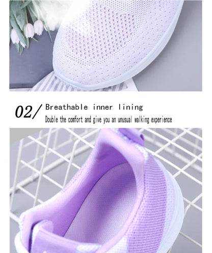 Spring Women's Lightweight Mesh Running Shoes – Breathable, Soft Sole, Sporty & Casual