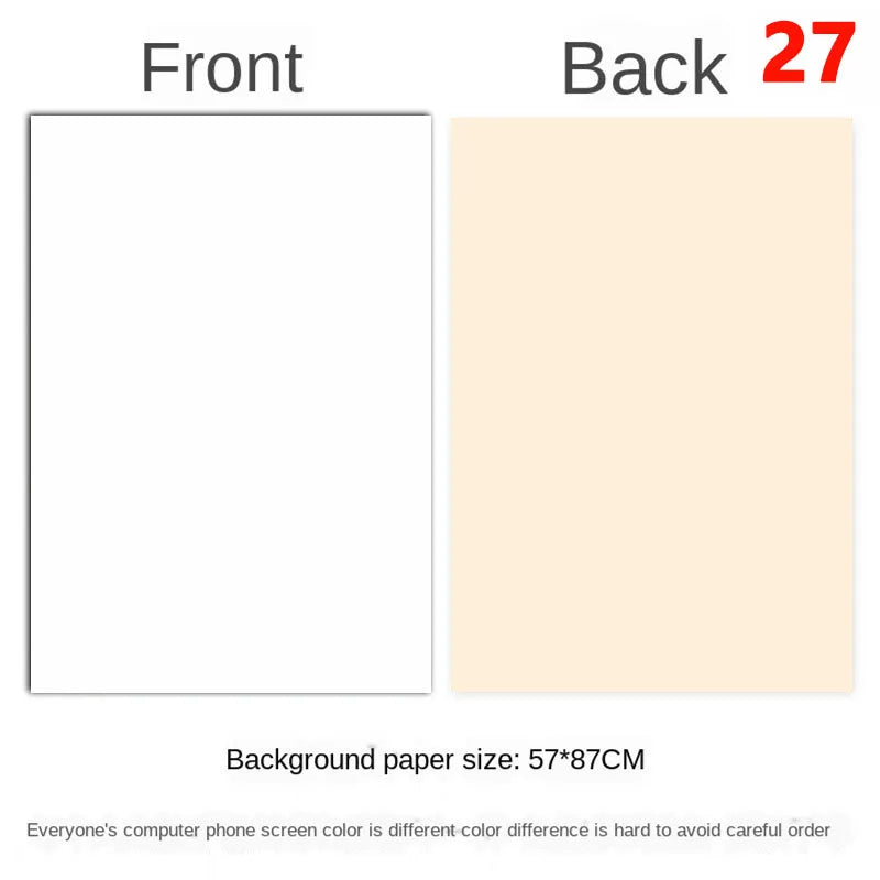 Photography Backdrops 57x87cm – Double-Sided Solid Color Photo Background for Studio, Newborn & Product Photography
