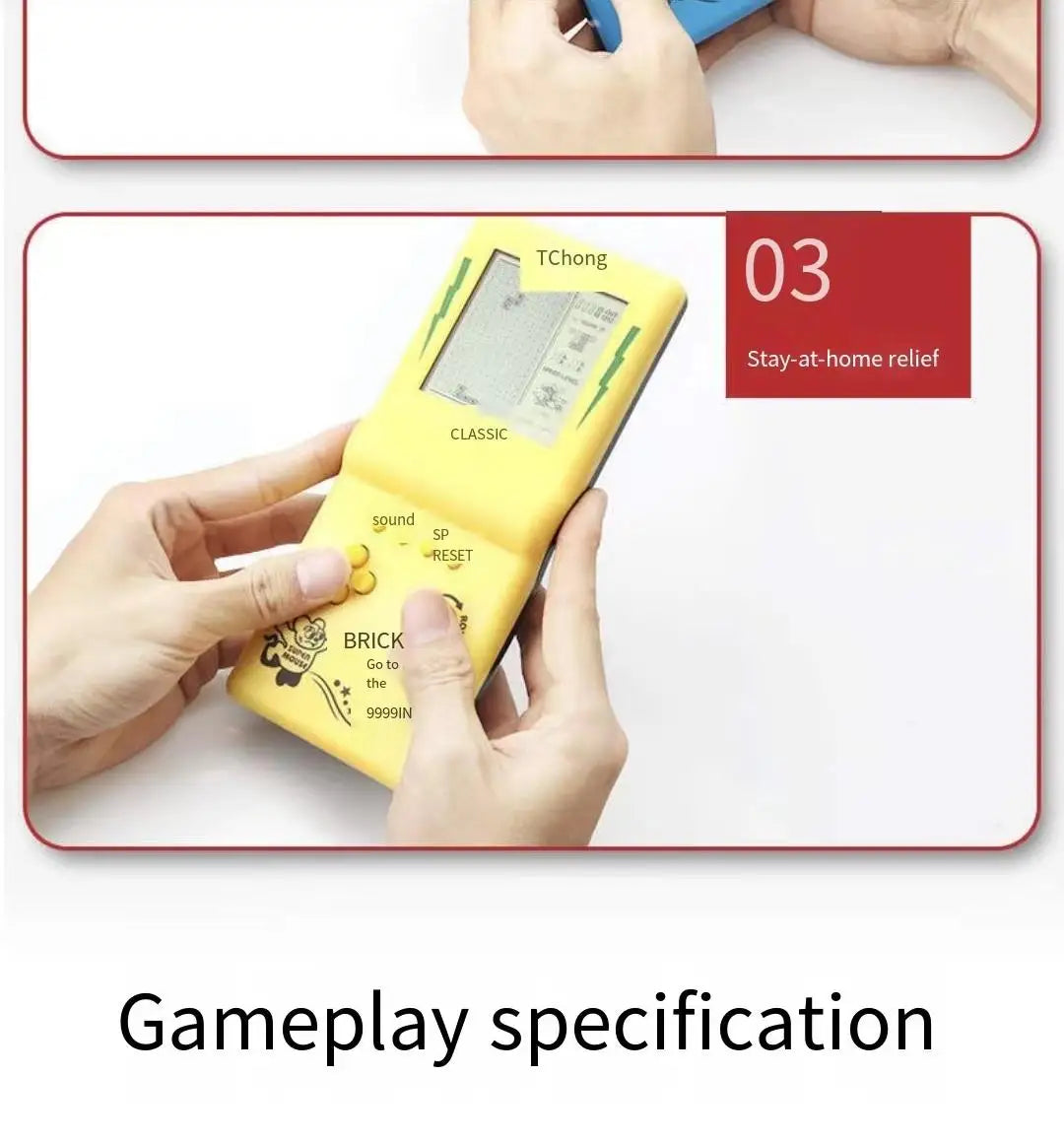 Mini Handheld Game Console | Built-in 23 Games & 80 Classic Tetris Retro Player for Kids