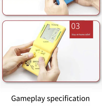 Mini Handheld Game Console | Built-in 23 Games & 80 Classic Tetris Retro Player for Kids