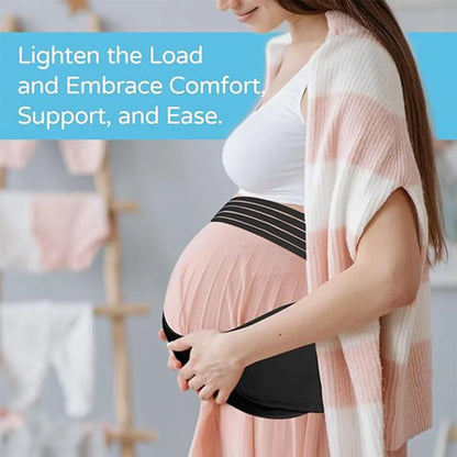 Pregnancy Support Belly Band — Adjustable Maternity Waist & Back Brace for Abdomen Care and Comfort