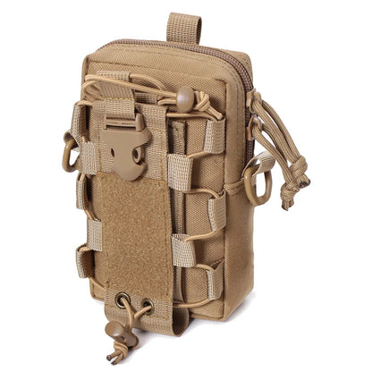 Molle EDC Pouch – Water Bottle & Canteen Carrier, Outdoor Sports Phone Holder, Camping & Hiking Waist Bag