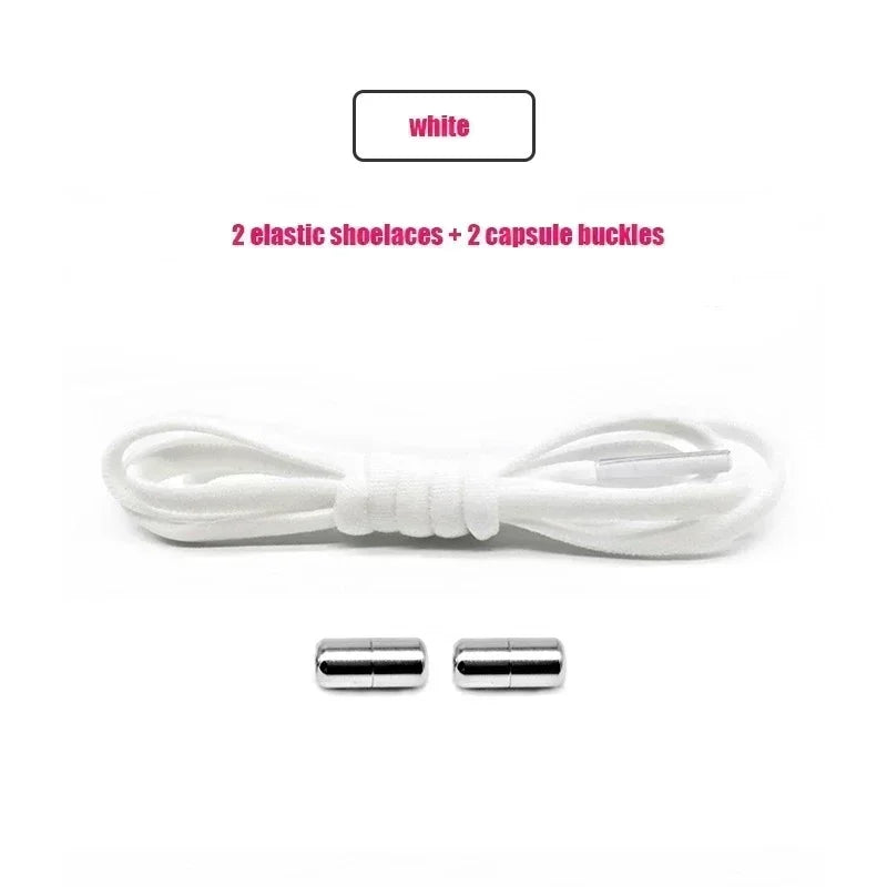 Elastic No-Tie Shoelaces - Quick Slip-On Stretch Shoe Laces for Kids & Adults
