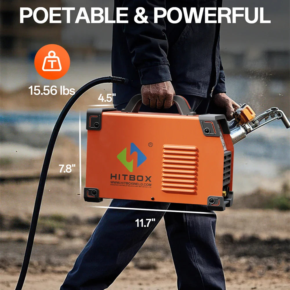 HITBOX 200A 6-in-1 HF TIG AC/DC Aluminum Welder — MMA ARC Argon Digital Pulse Stainless Welding Machine, 2T/4T HBT250P 220V