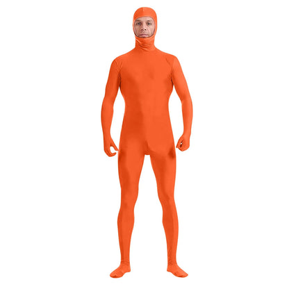 Full Body Zentai Suit for Men – Halloween Second Skin Tight Spandex Nylon Bodysuit Cosplay Costume