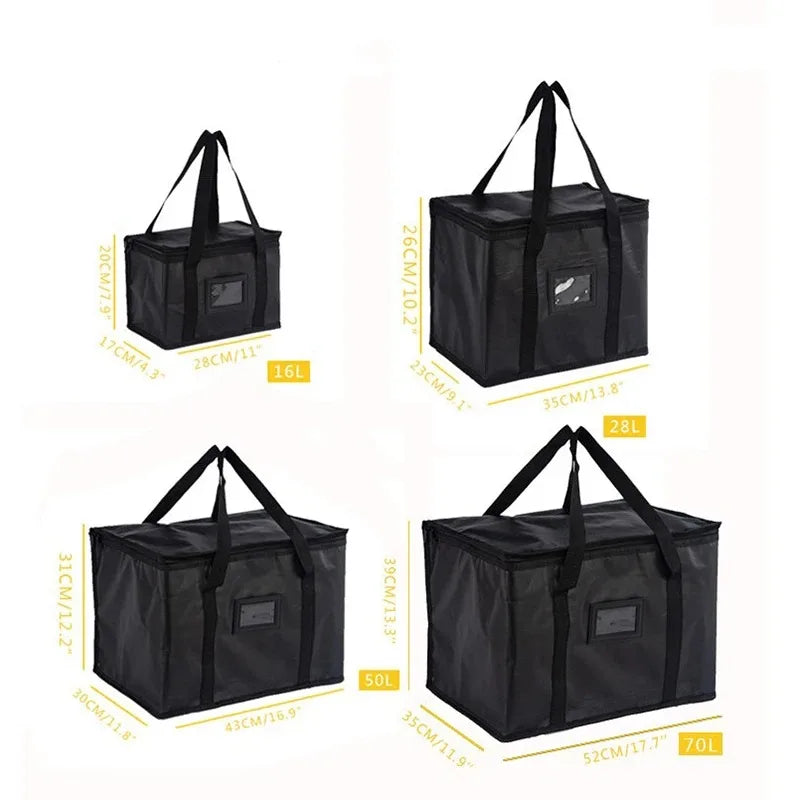 70L Large Insulated Thermal Cooler Bag – Portable Lunch Tote, Tin Foil Food Storage for Picnic, Camping, and Fresh Keeping